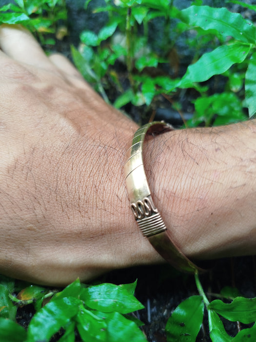 Copper bracelet for men  snake copper bracelet left