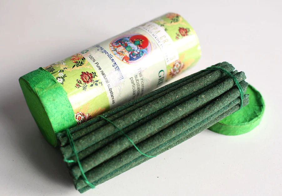 Green Tara Mini Tibetan Incense - Handmade with Precious Himalayan Herbs