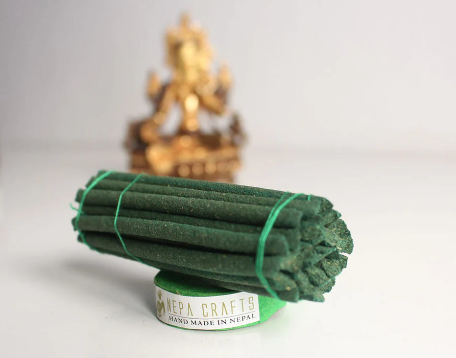 Green Tara Mini Tibetan Incense - Handmade with Precious Himalayan Herbs