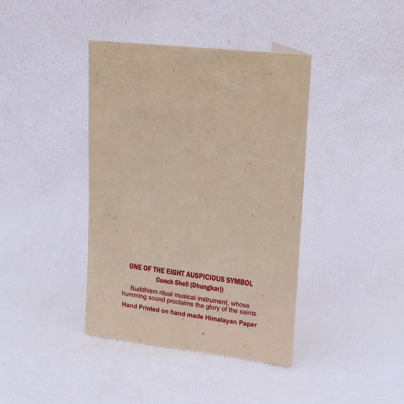 Conch Shell Handmade Lokta Greeting Card with Envelope