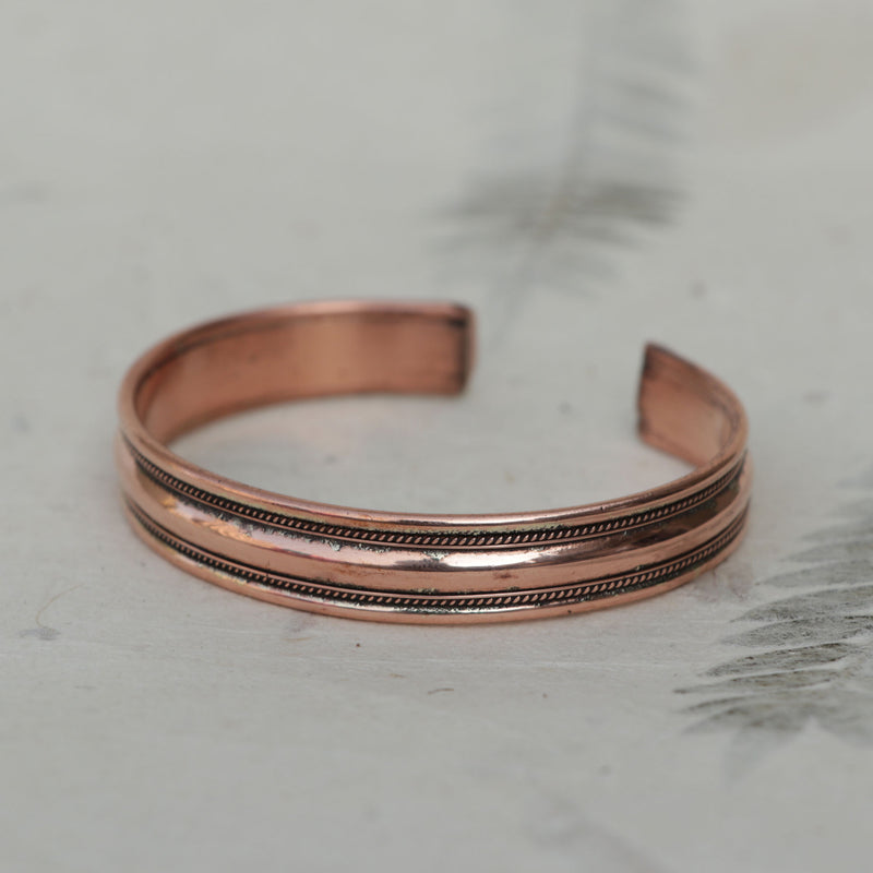 Traditional Engraved Pure Copper Bracelet