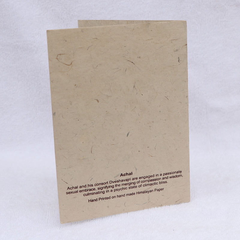 Achala Deity Handmade Lokta Greeting Card with Envelope
