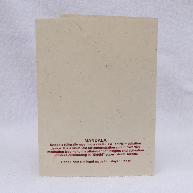 Mandala Art Handmade Lokta Greeting Card with Envelope