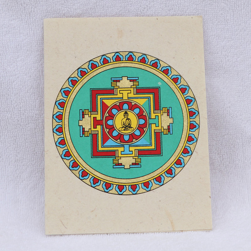 Mandala Art Handmade Lokta Greeting Card with Envelope