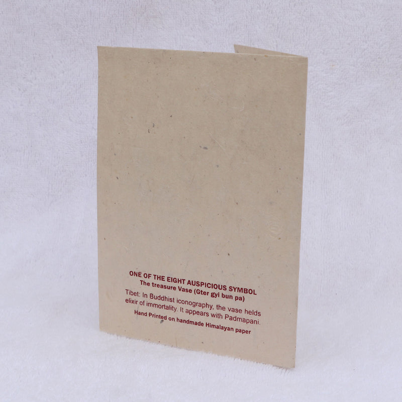 Treasure Vase Handmade Lokta Greeting Card with Envelope