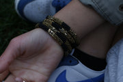 Black Golden Nepal bracelet Set of 4 - 2