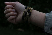 Black Golden Nepal bracelet Set of 4 - 1