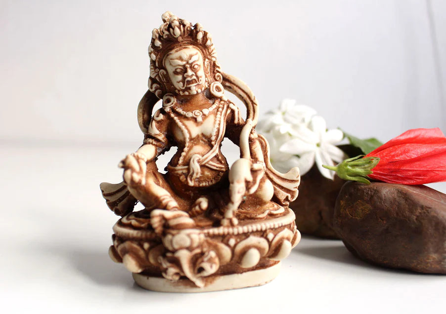 4-Inch Zambala Kubera Resin Wealth Statue