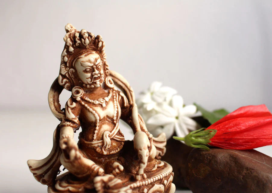 4-Inch Zambala Kubera Resin Wealth Statue