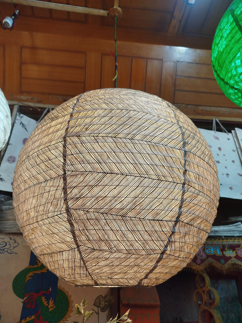 21" Paper Lampshade – Handmade Sustainable Hanging Light Shade – Eco-Friendly  -Fair Trade Lokta Paper