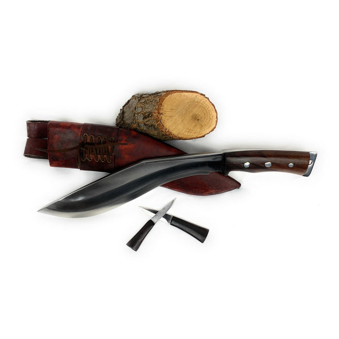 Nepalese Ethnic British Gurkha Service No.1 Kukri, Hand Forged Khukuri, 2 Chira Khukuri