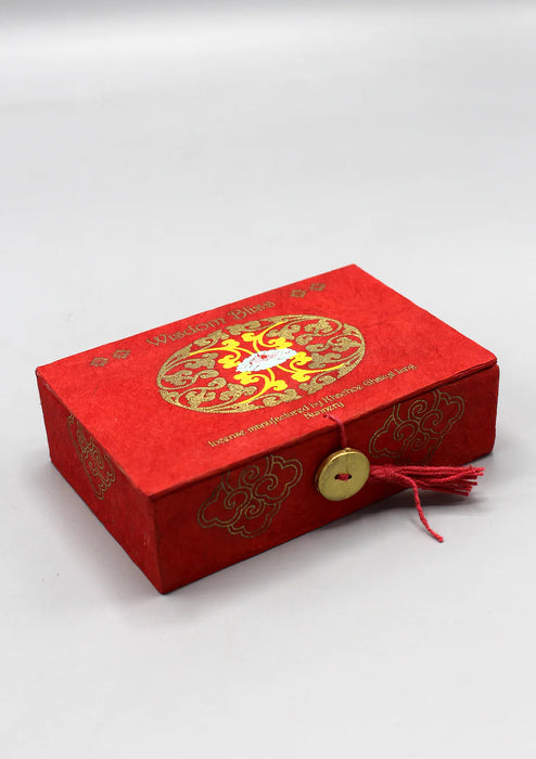 Wisdom Bliss Tibetan Incense Box - Uplifting Fragrance for Peace and Relaxation