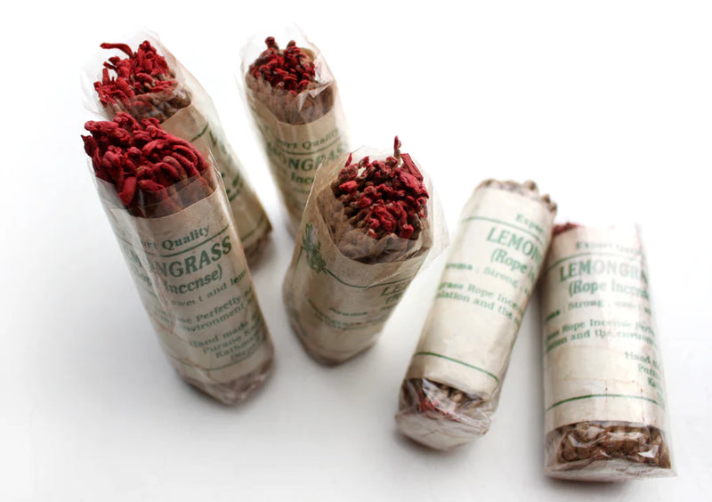 Lemongrass Rope Incense - Pack of 6 for Puja and Relaxation - 3