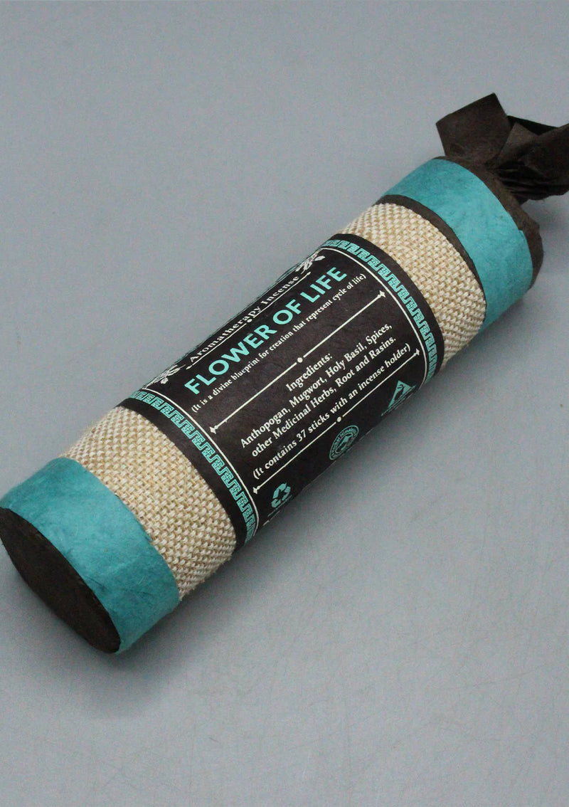 Flower of Life Aromatherapy Tibetan Incense - Organic and Divine - 1