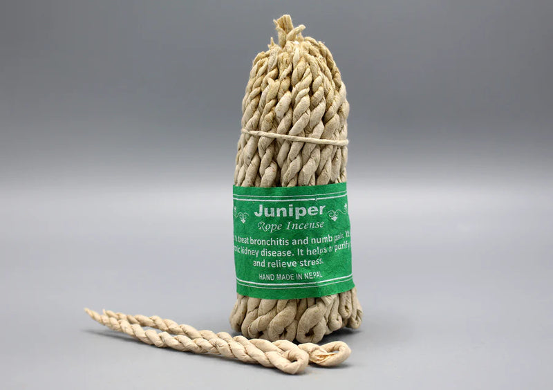 Juniper Rope Incense - Handmade, Natural, and Aromatic - 2