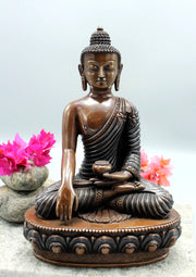 8-Inch Handmade Copper Shakyamuni Buddha Statue - 5