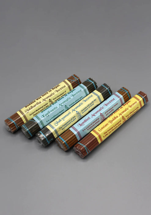 Buddha Aromatic Incense Set - Handmade Pack of 5 Fragrant Sticks