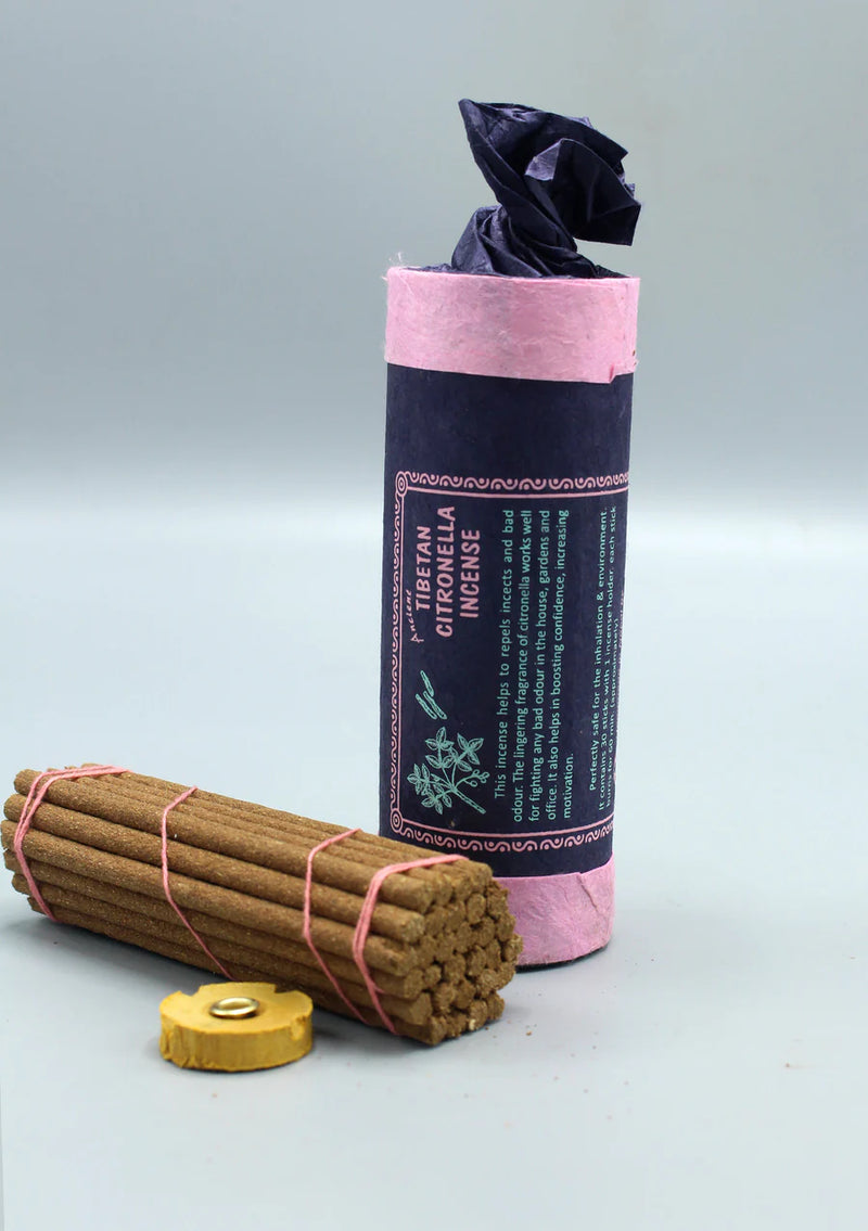 Tibetan Citronella Incense - Handmade Medication for Insect Repellent and Fresh Fragrance - 1