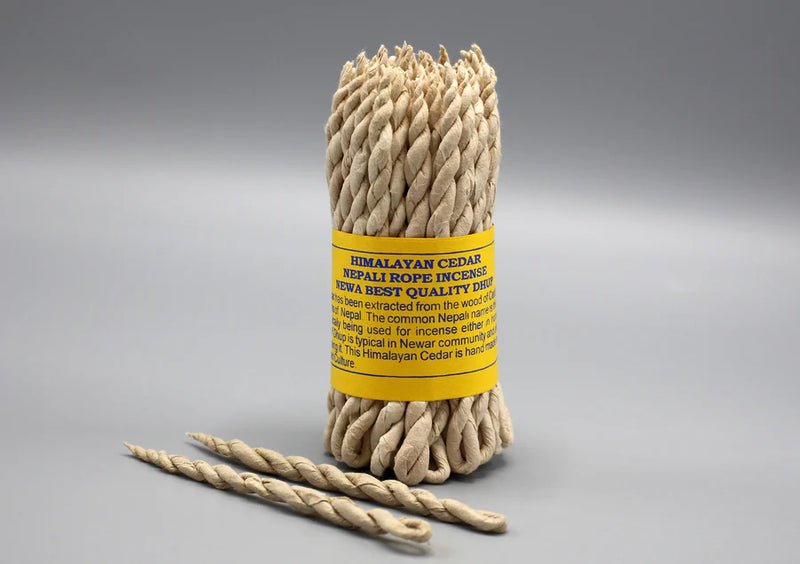 Himalayan Cedarwood Nepali Rope Incense - Aromatic Dhoop from Nepal - 1