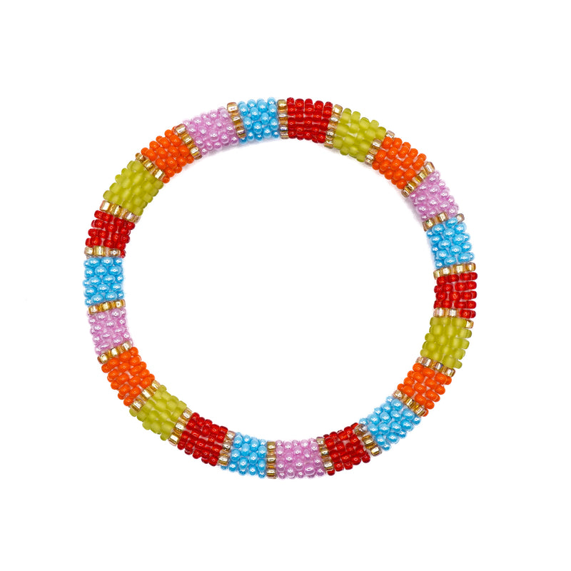 Handmade Nepal Glass Bead Bracelet – HY14