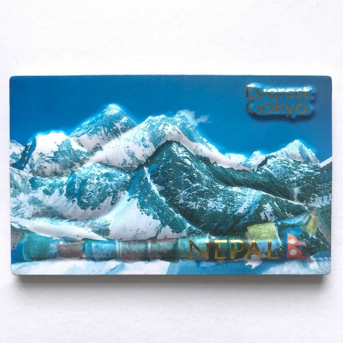 Everest Gokyo Fridge Magnet, Refrigerator Magnet