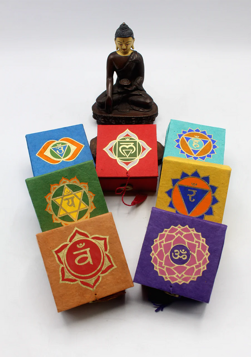 7 Chakra Energy Meditation Mini Singing Bowl Set