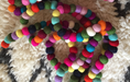 felt garland multicolor