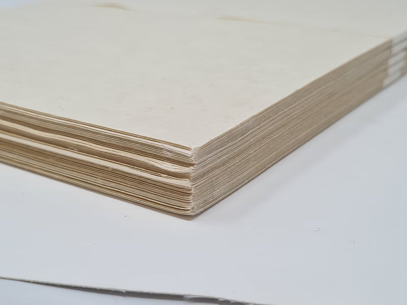 Handmade A4 Natural Lokta Paper Sheets – 20 Pack