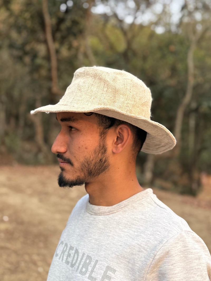 Light Green Hemp Hat – Handmade Summer Hemp Hat