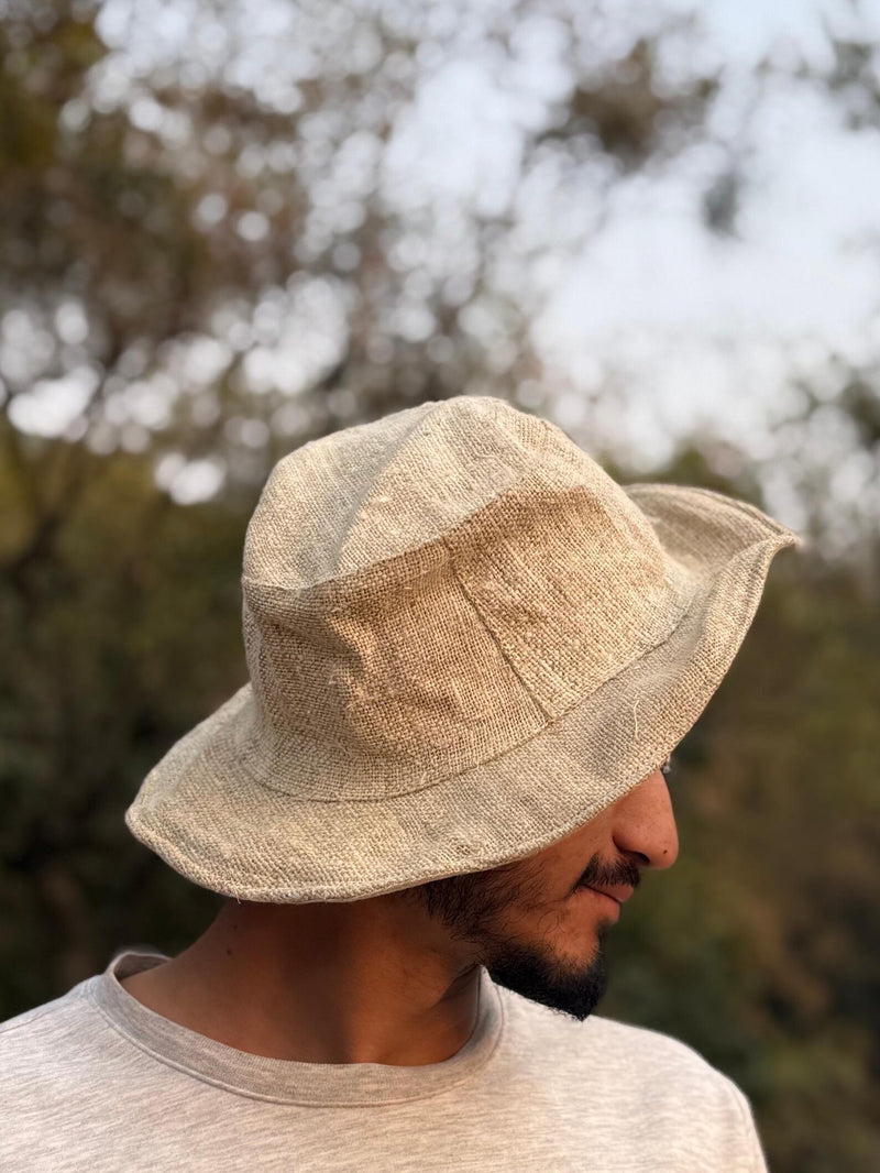 Light Green Hemp Hat – Handmade Summer Hemp Hat