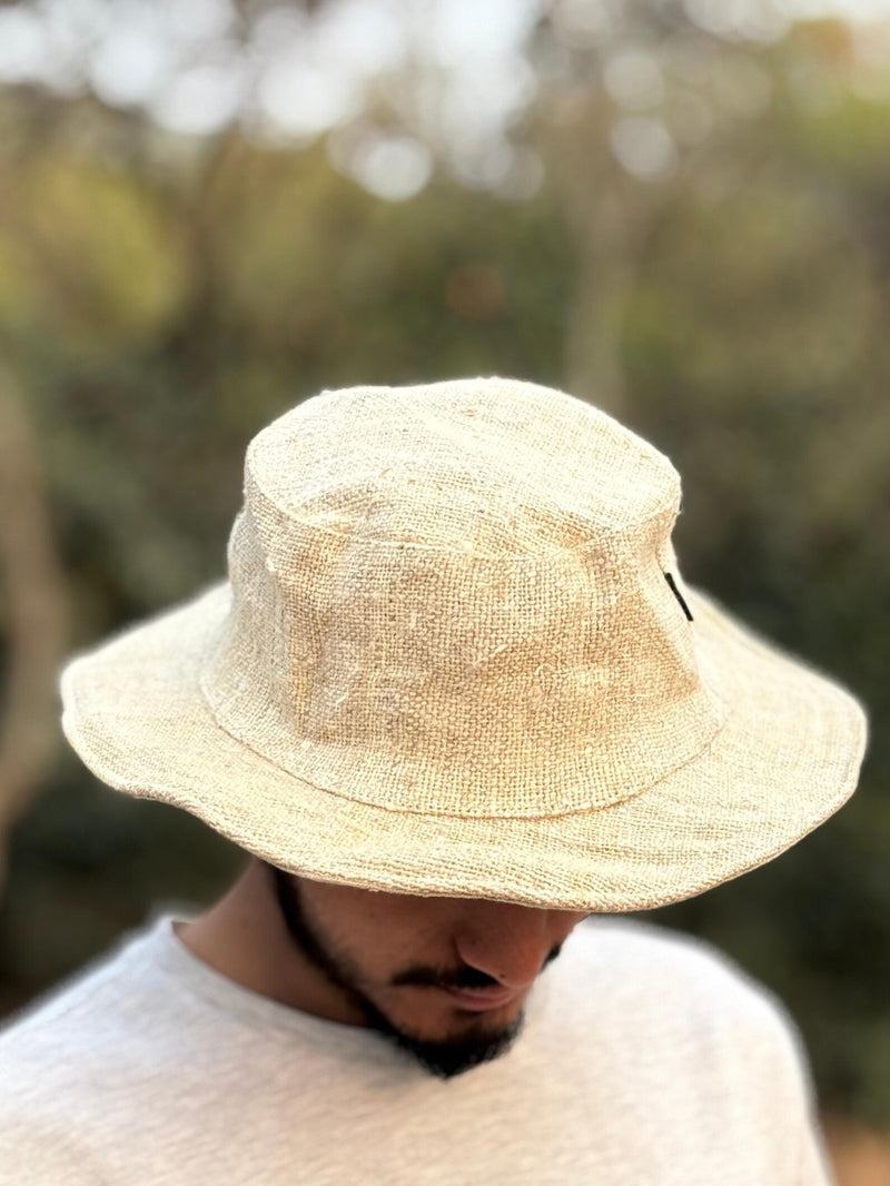 Light Green Hemp Hat – Handmade Summer Hemp Hat