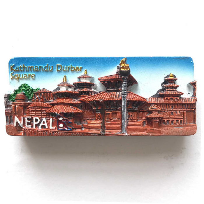 Kathmandu Durbar Square 3D Fridge Magnet, Refrigerator Magnet Rectangular