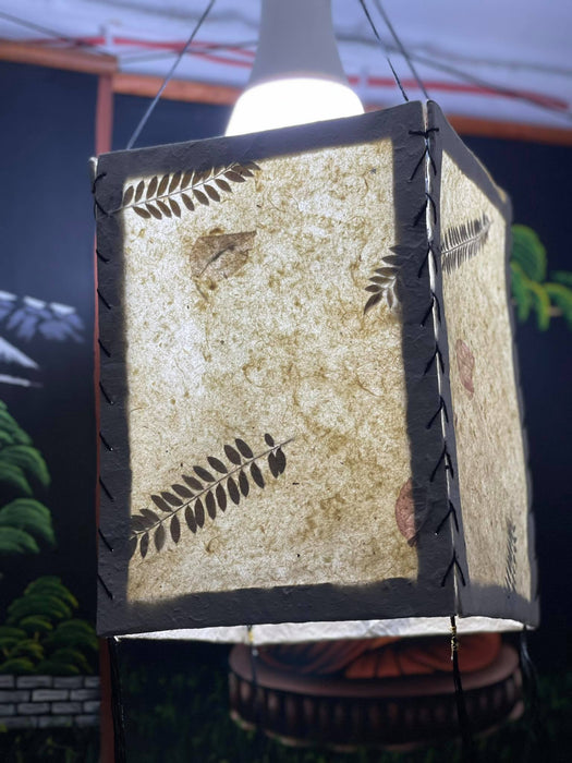 Leaf - Lokta Paper Lamp Shade square