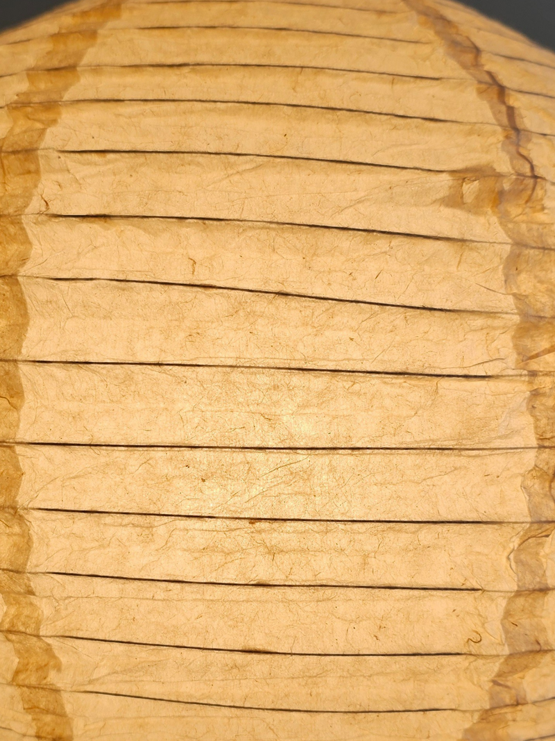 off white paper lampshade zoomed view