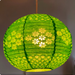 Rice Paper Lampshades - Handmade Lokta Paper Lampshades - Green