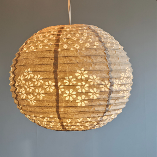 Rice Paper Lampshade - Handmade Lokta Paper Lampshades  - white 