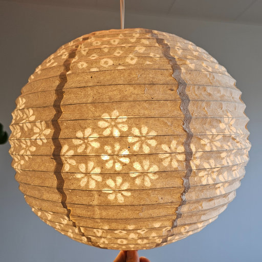 Rice Paper Lampshade - Handmade Lokta Paper Lampshades - white main