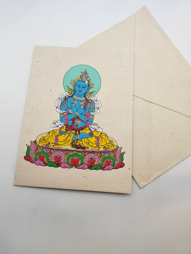 Green Tara Handmade Greeting Card & Lokta Envelope