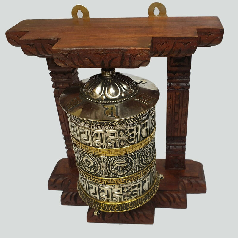Tibetan Buddhist PRayer Wheel, 7/8inch - 1