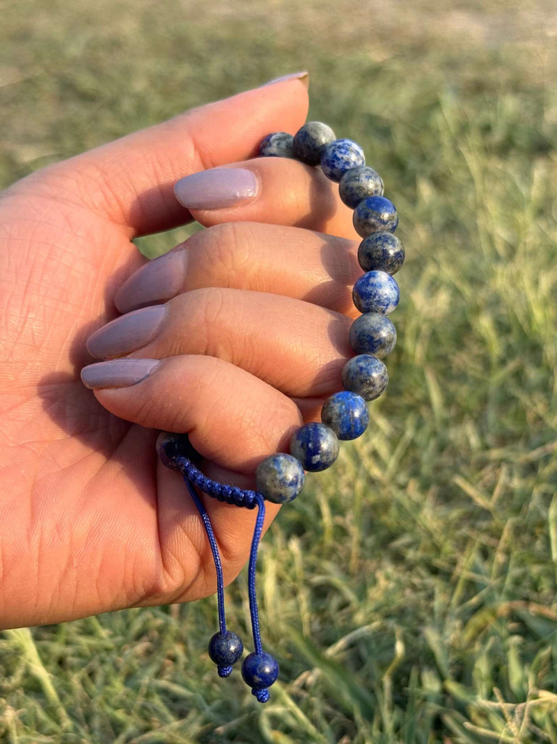 Sodalite Bracelet – Natural Blue 8mm Gemstone Bead Bracelet