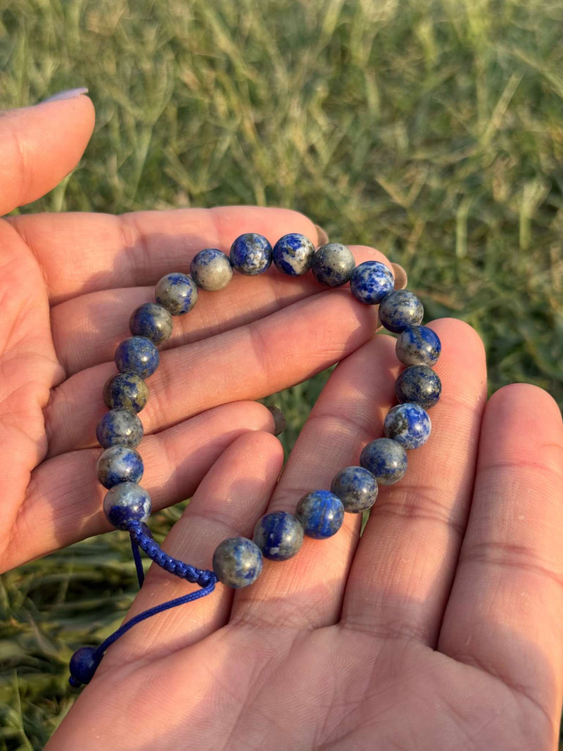 Sodalite Bracelet – Natural Blue 8mm Gemstone Bead Bracelet