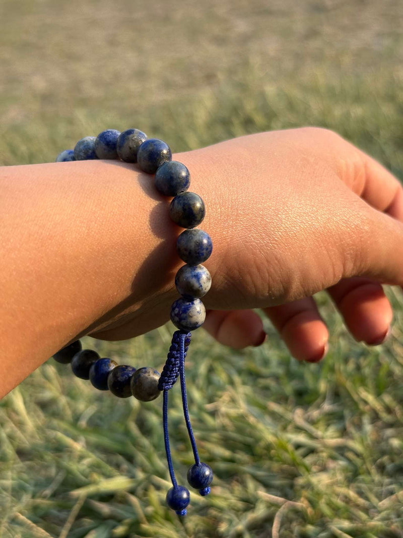 Sodalite Bracelet – Natural Blue 8mm Gemstone Bead Bracelet