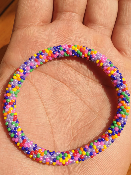 BeadsJoy  Nepal Bracelet Confetti