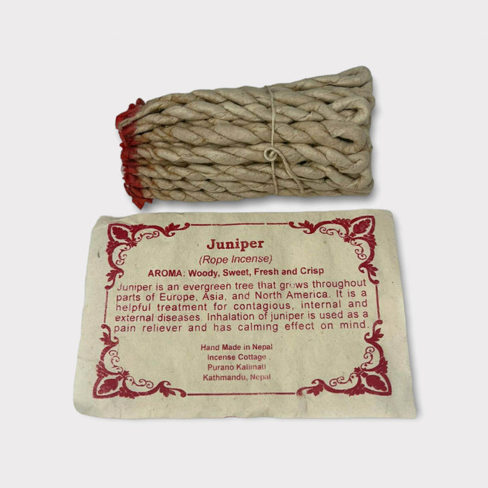 Juniper Rope incense