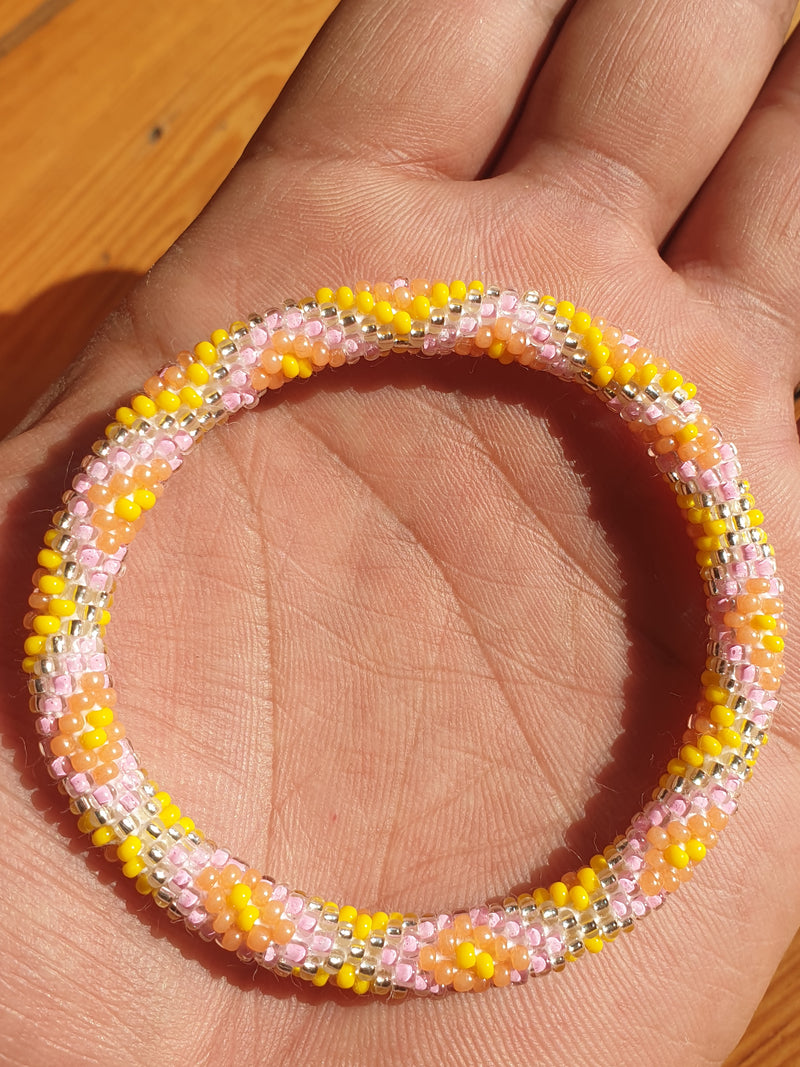 BeadsJoy Nepal Bracelet Handmade Bracelet Yellow Diamond BJAB11