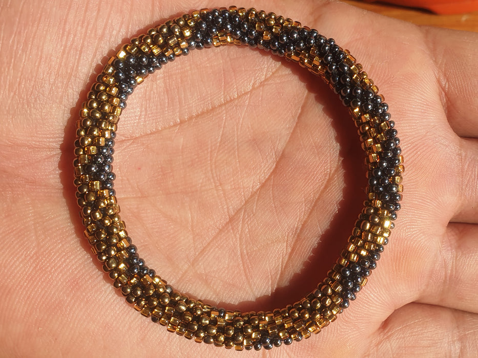 BeadsJoy Nepal Bracelets Long Black Diamond BJHNPA34