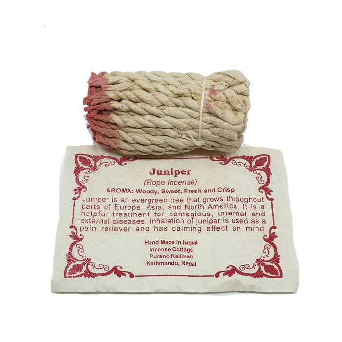 Juniper Herbal Rope incense