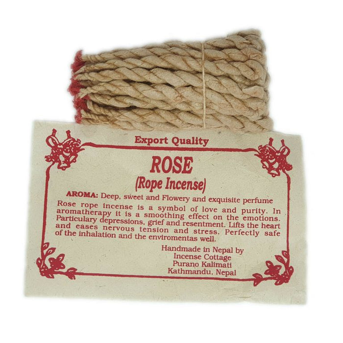 Rose Herbal Rope incense