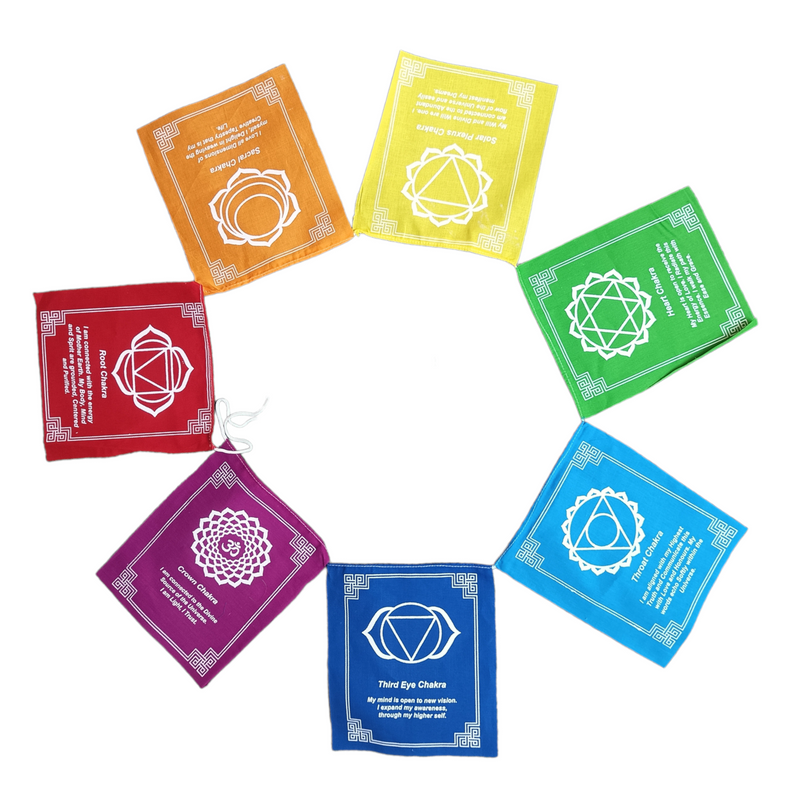 Seven chackra Prayer Flag - 2